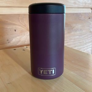 Purple YETI 16 ounce can koozie
